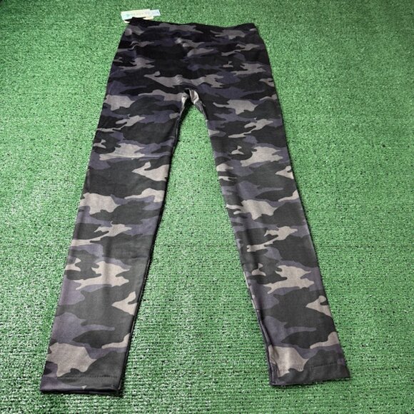 Ready To Go Super Stretch Soft Grey Camouflage Leggings Ankle Pants Size OS NEW - Picture 8 of 13